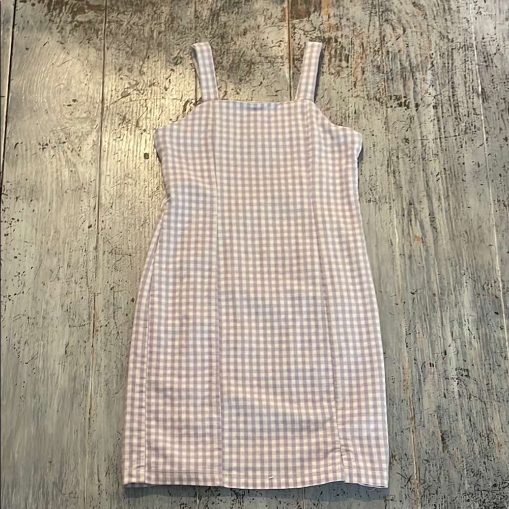 Full Tilt Pink and White Sheath Dress Sleeveless Square Neck